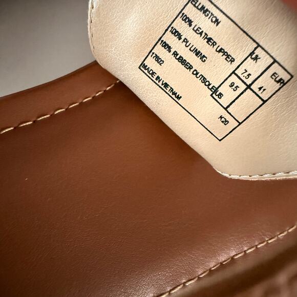 LAUREN RALPH LAUREN Ellington Brown Thong Flat Sandal Monogram Logo 9.5 - Picture 5 of 12